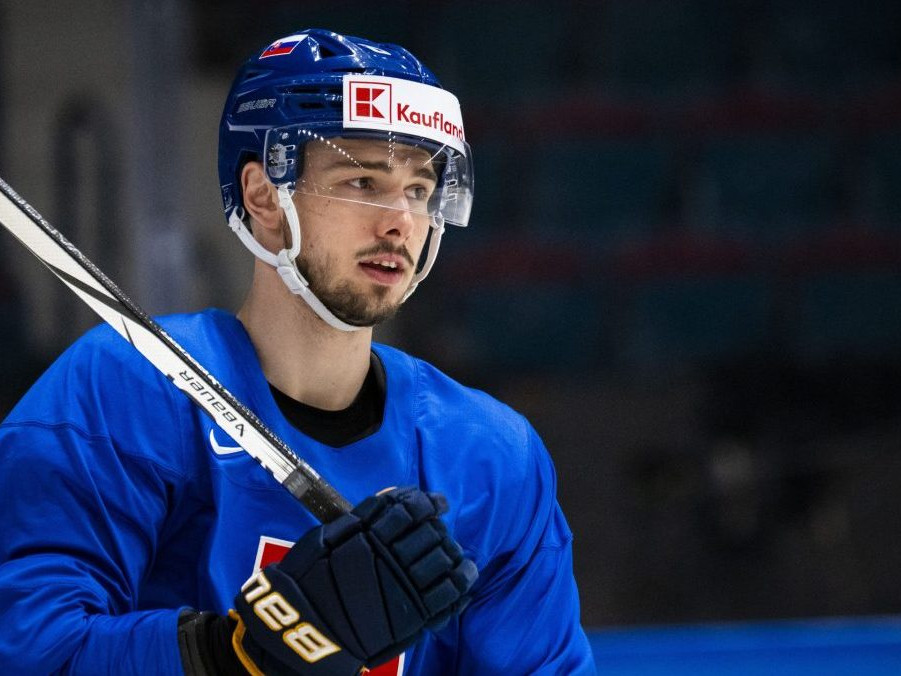 Slovenský hokejový reprezentant Dávid Romaňák.