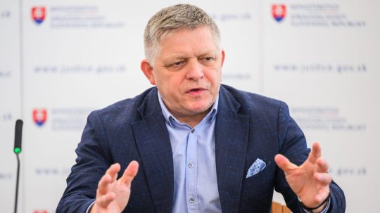 Na snímke predseda vlády SR Robert Fico (Smer-SD).