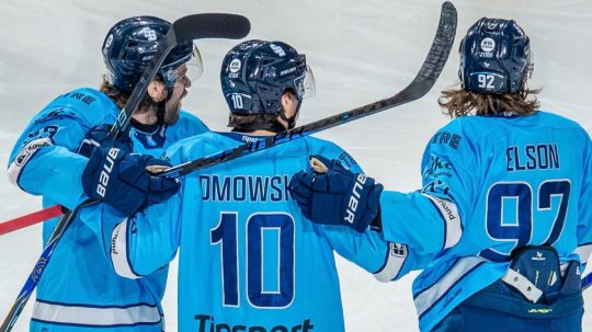 Hokejisti HC Slovan Bratislava.