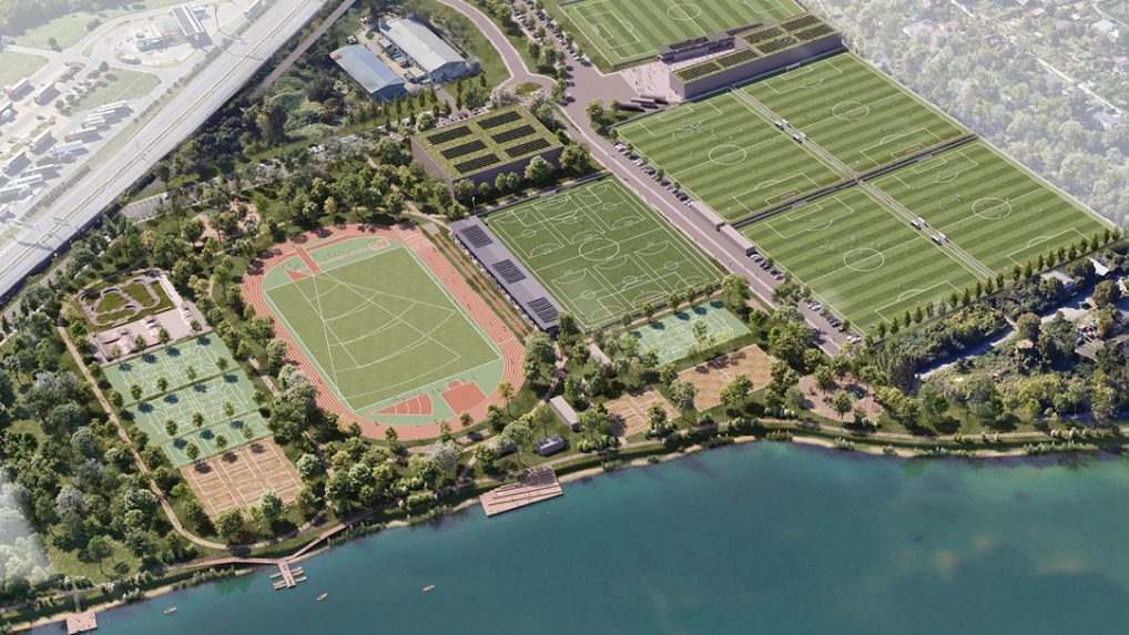 Nový športový areál má vyrásť na Zlatých pieskoch.