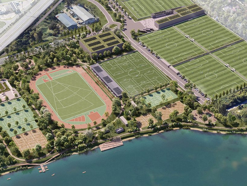 Nový športový areál má vyrásť na Zlatých pieskoch.