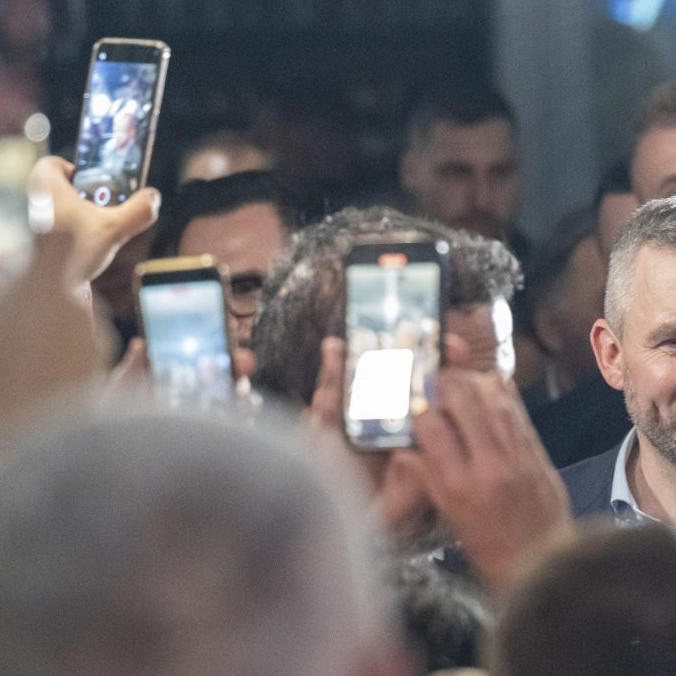 Peter Pellegrini počas volebnej noci.