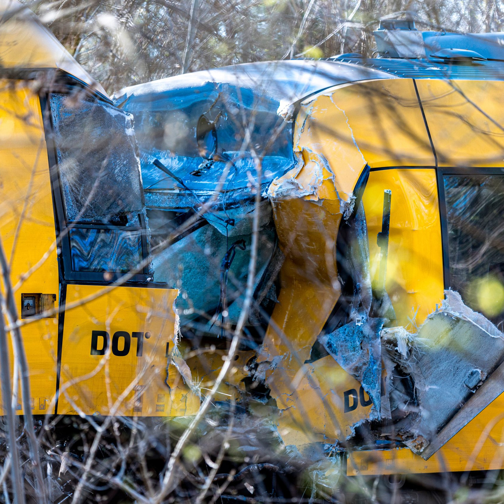 Na snímke nehoda vlakov.