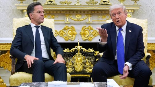 Mark Rutte a Donald Trump