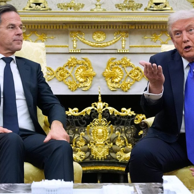 Mark Rutte a Donald Trump