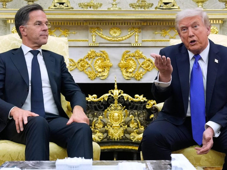 Mark Rutte a Donald Trump