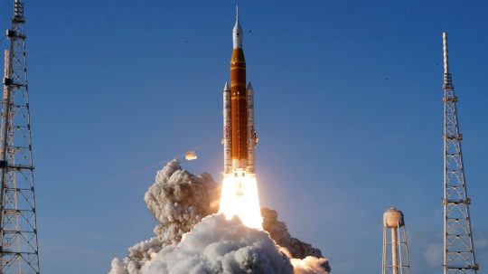 Štart rakety misie Artemis II.
