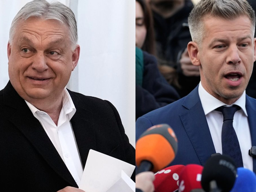 Viktor Orbán a Péter Magyar
