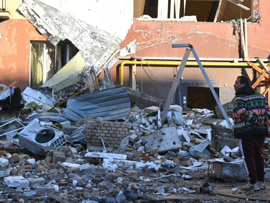 Odesa poničená útokmi začiatkom apríla.