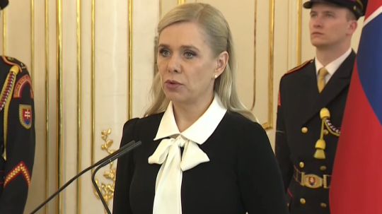 Ministerka hospodárstva Denisa Saková (Hlas-SD).