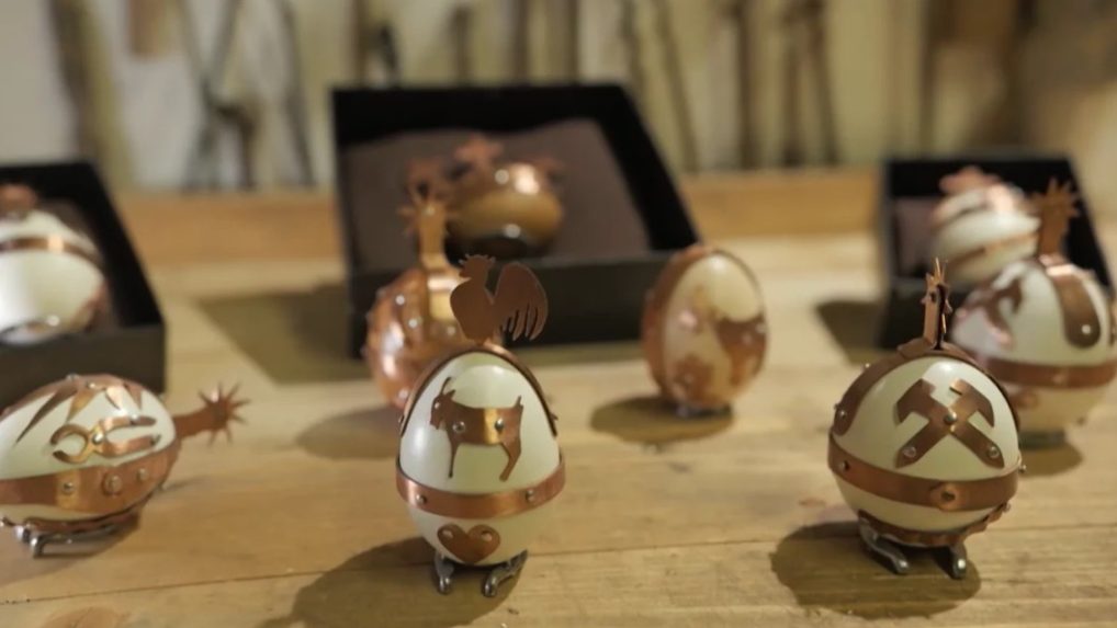 Na snímke okuté kraslice.