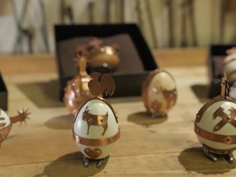 Na snímke okuté kraslice.