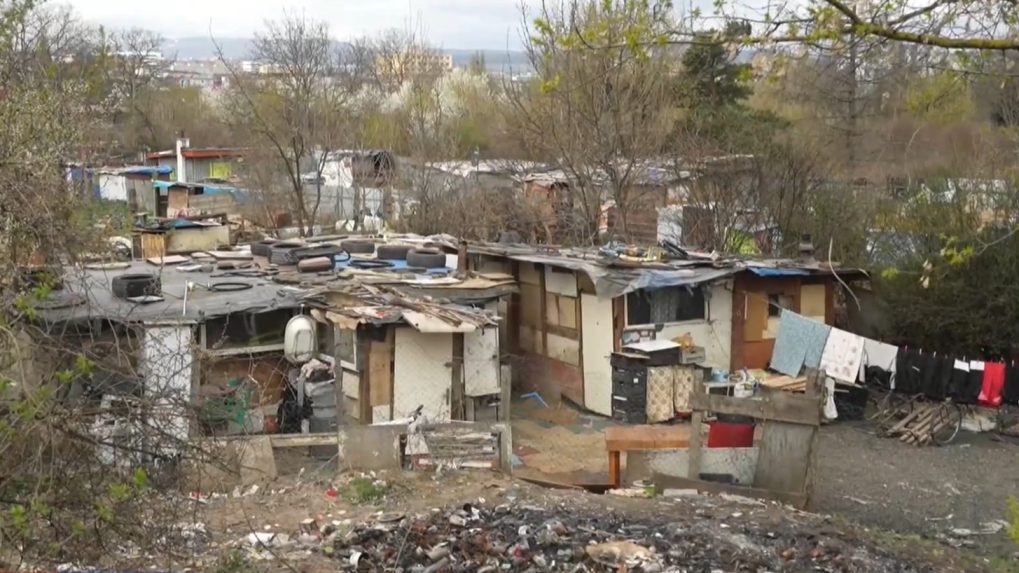 Nelegálna osada pri Košiciach.