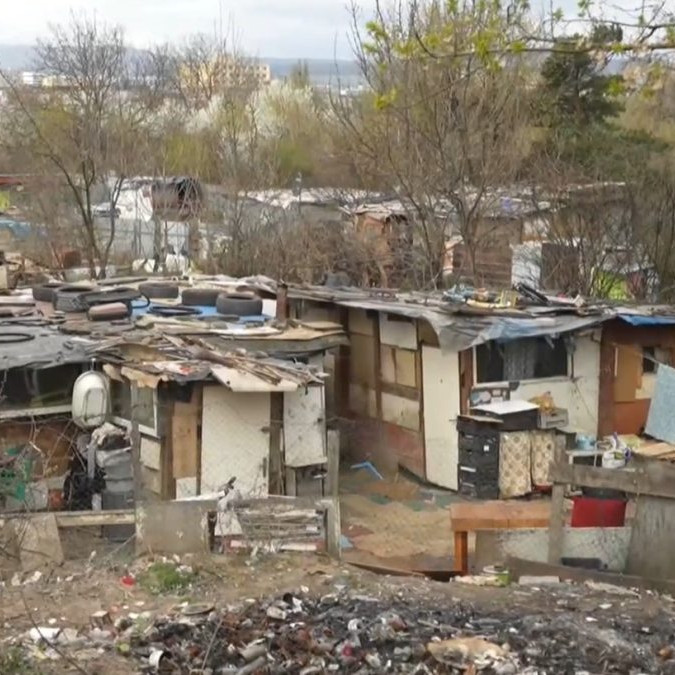 Nelegálna osada pri Košiciach.