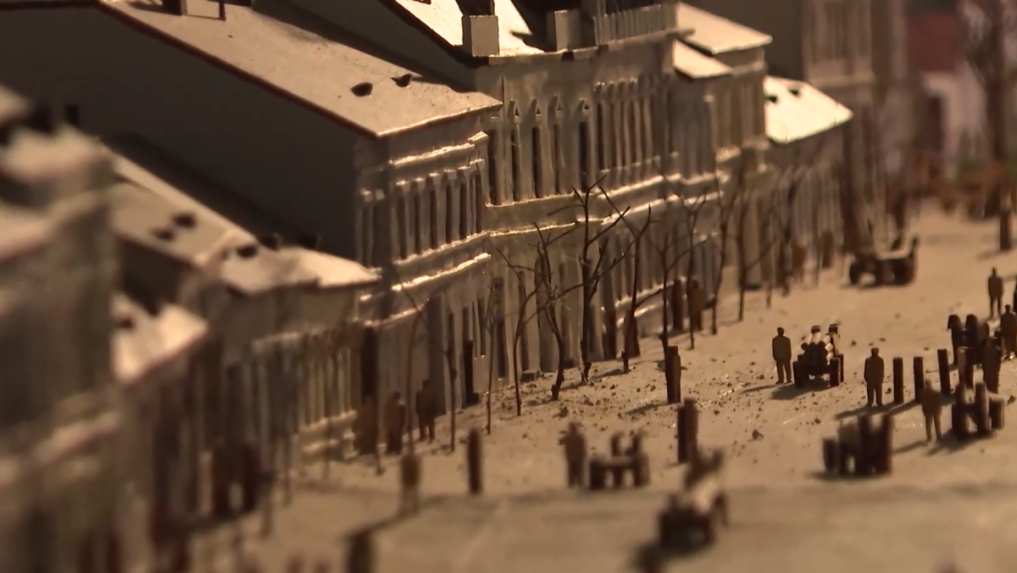 Autor makety Ján Fuksa sa rozhodol zachytiť Lučenec z roku 1907.