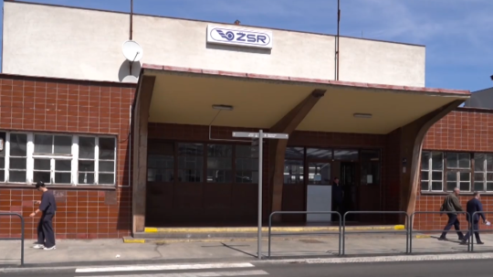 Železničná stanica v Trenčíne.