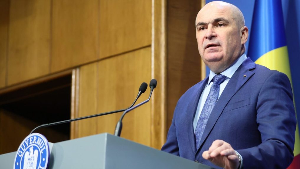 Na snímke rumunský premiér Ilie Bolojan.