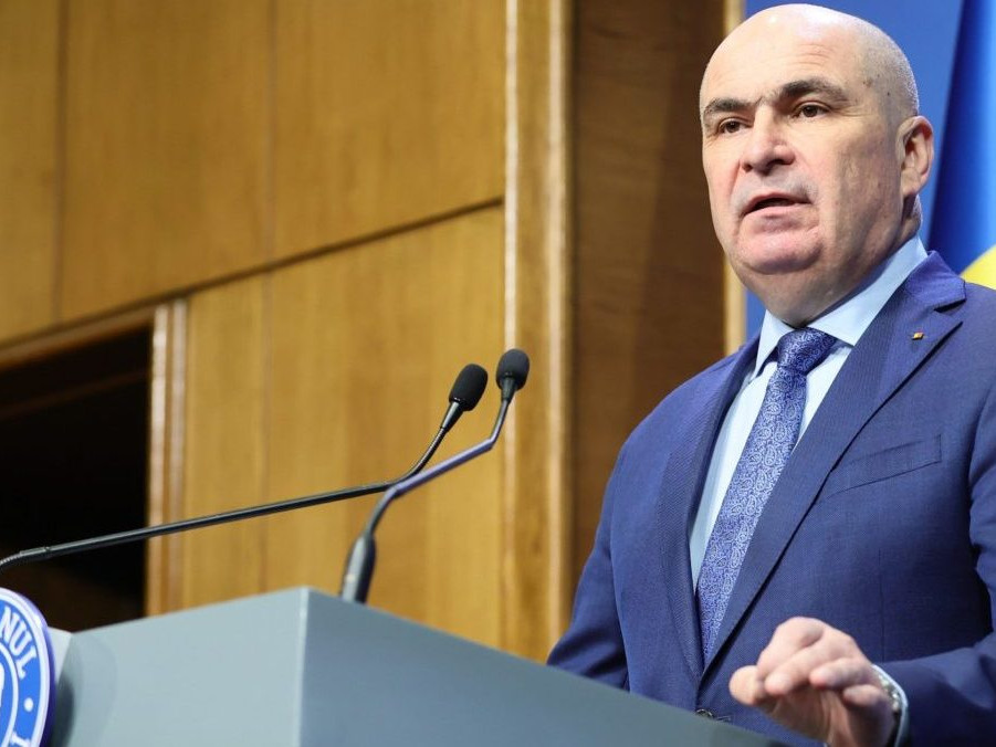 Na snímke rumunský premiér Ilie Bolojan.