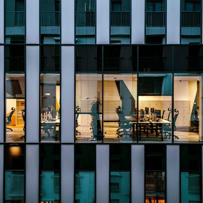 Na ilustračnej snímke budova s kancelárskym priestorom.