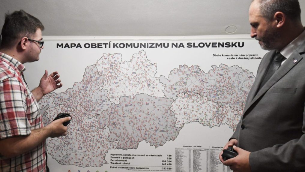 Mapa obet&iacute; komunizmu.