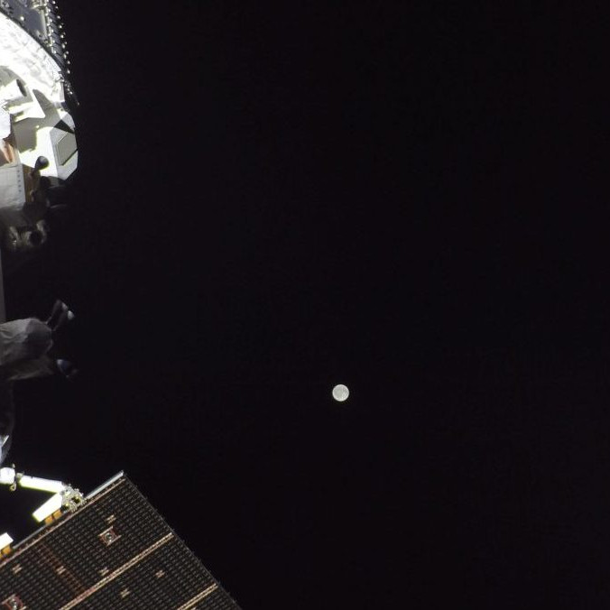 Snímka vyhotovená z vesmírnej lode..