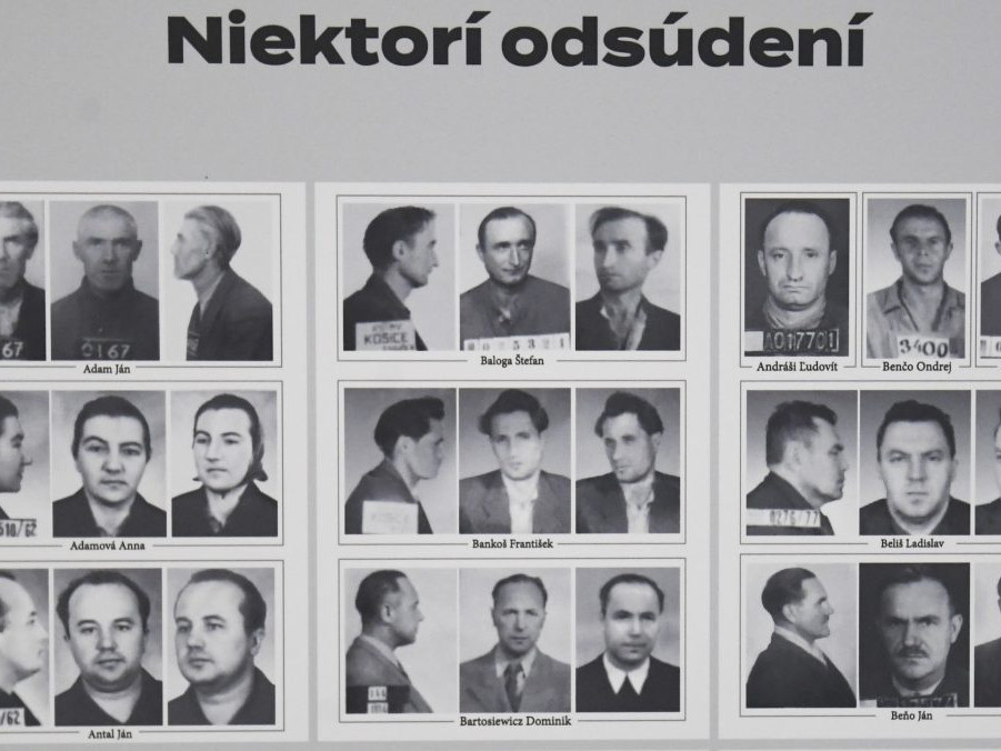 Fotografie odsúdených v bývalej krajskej väznici ŠTB.