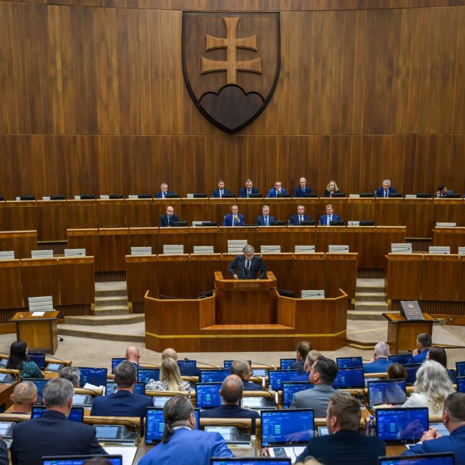 Na snímke plénum počas 39. schôdze Národnej rady SR v Bratislave 9. septembra 2025.