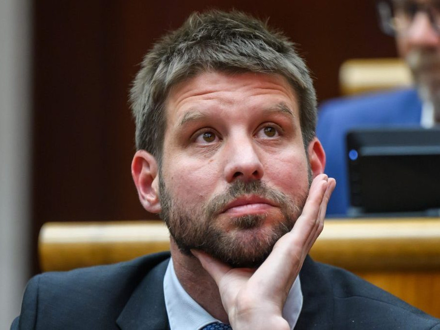 Na snímke Michal Šimečka.