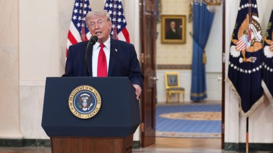 Na snímke Donald Trump.