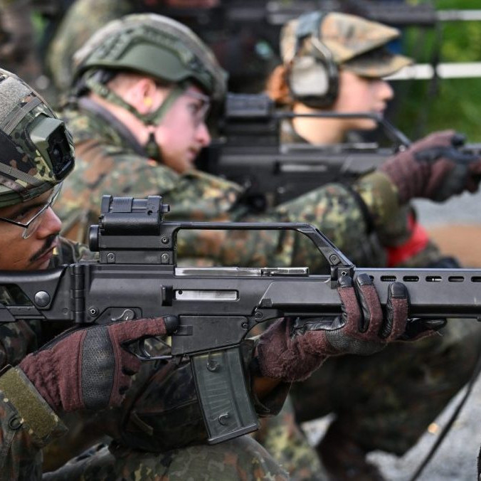 Na snímke nemeckí vojaci.