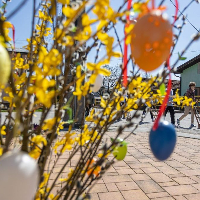 zlatý dážď a farebné vajička