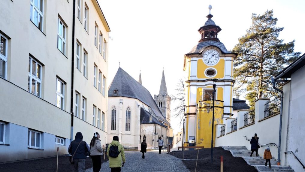 Rekonštruovaná časť Kapitulskej uličky v Spišskom Podhradí.