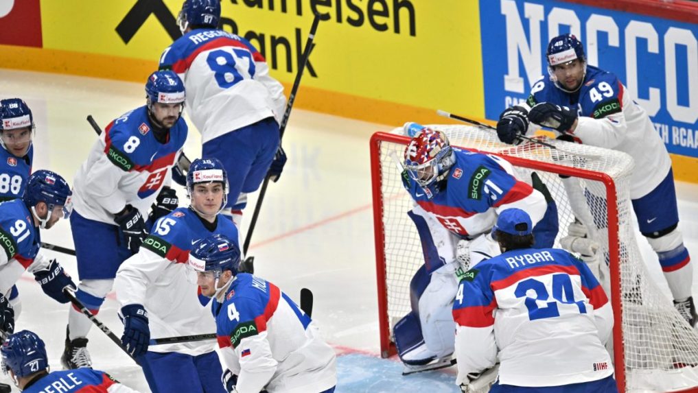 Slovenskí hokejisti na MS v hokeji 2025.
