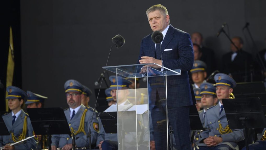 Predseda vlády SR Robert Fico počas príhovoru