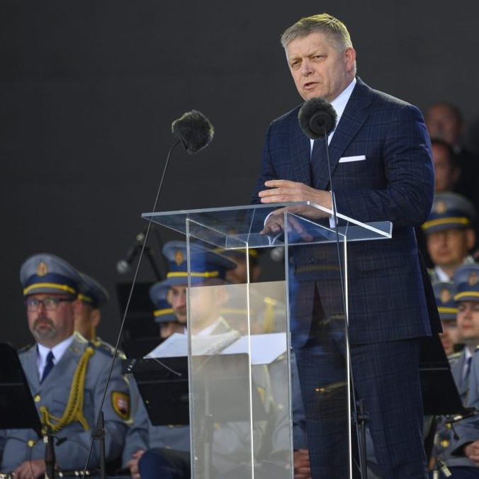 Predseda vlády SR Robert Fico počas príhovoru
