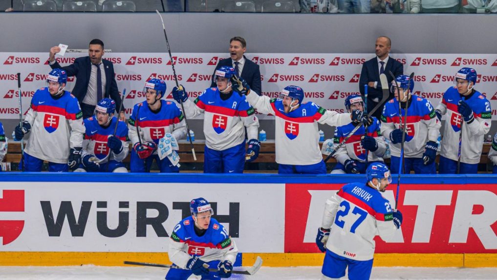 Radosť slovenských hokejistov.