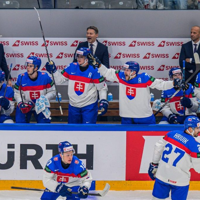 Radosť slovenských hokejistov.