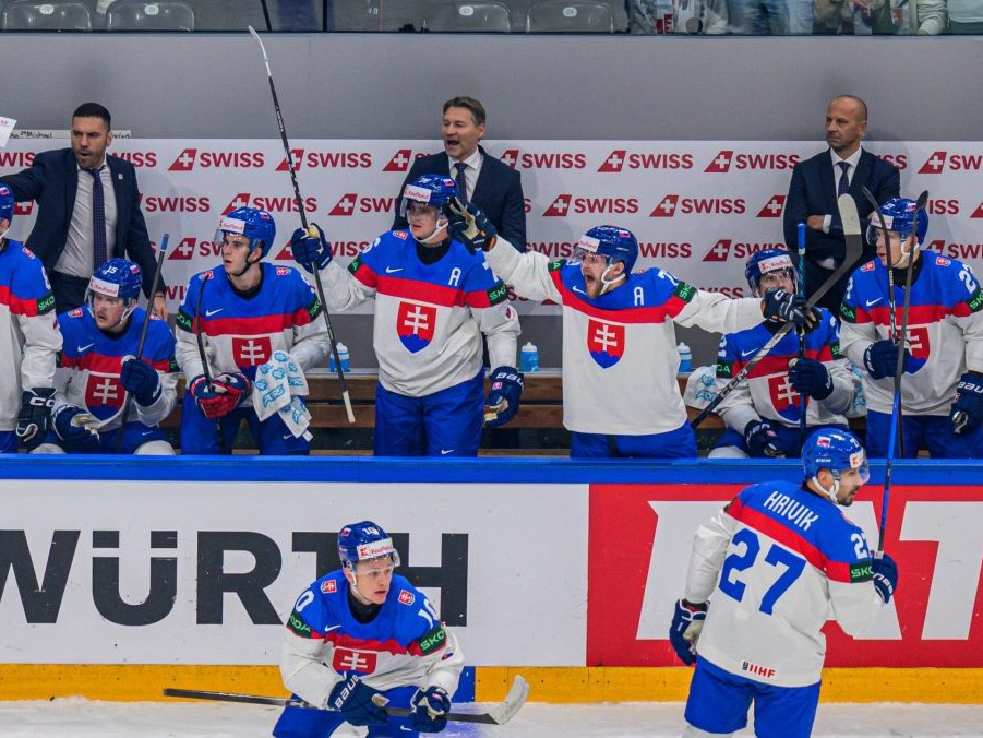 Radosť slovenských hokejistov.