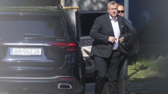 Predseda SNS Andrej Danko pred koaličnou radou.