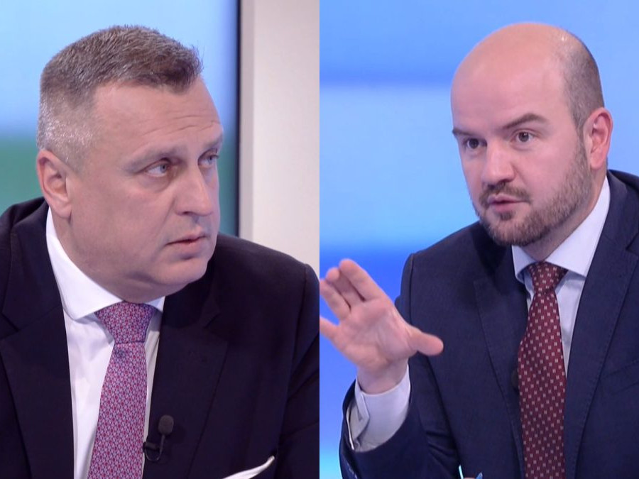 Andrej Danko (SNS) a Martin Dubéci (PS) v relácii O 5 minút 12.