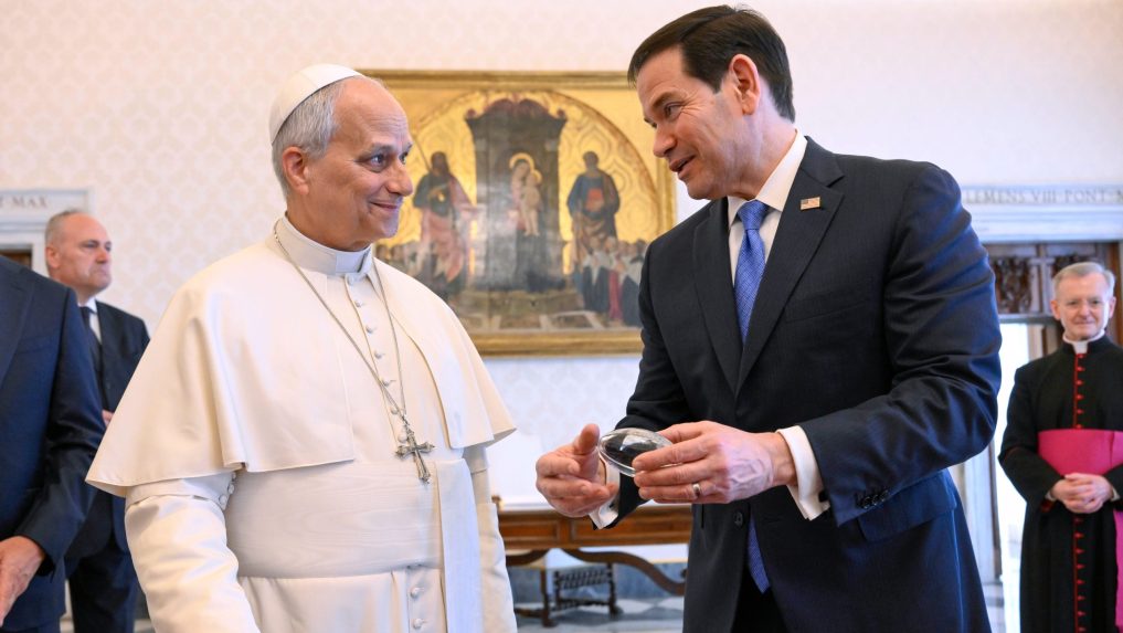 Marco Rubio a pápež Lev XIV.