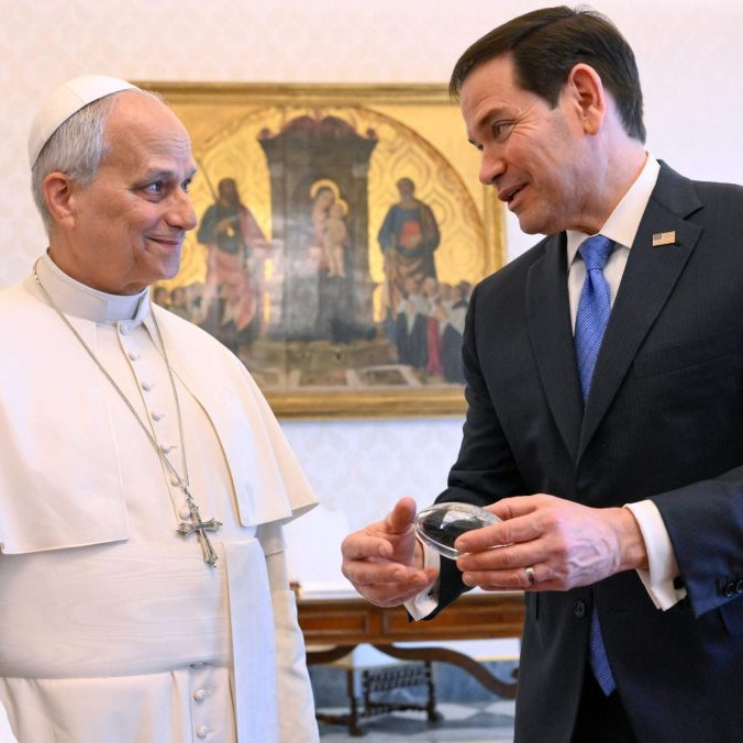 Marco Rubio a pápež Lev XIV.