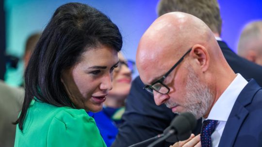 Na snímke Jana Bittó Cigániková a Branislav Gröhling.