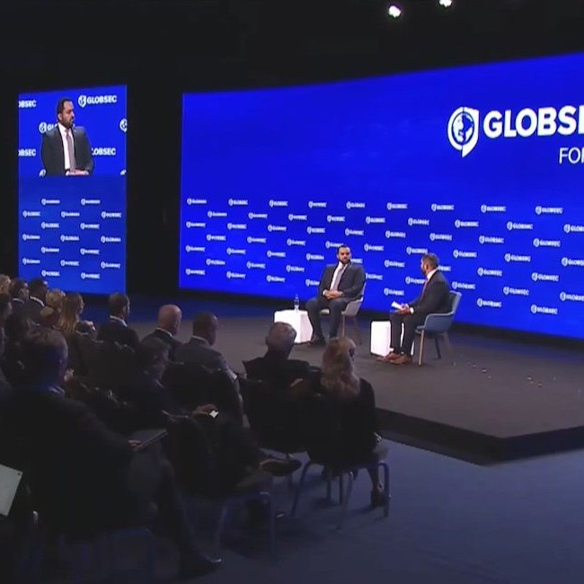 Na ilustračnej snímke Globsec.