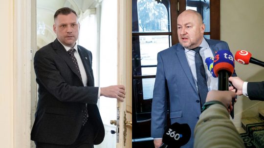 Minister životného prostredia SR Tomáš Taraba a minister cestovného ruchu a športu SR Rudolf Huliak.