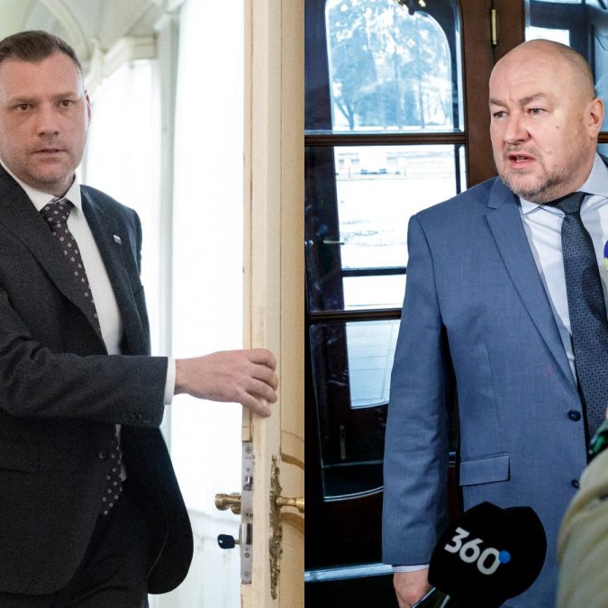 Minister životného prostredia SR Tomáš Taraba a minister cestovného ruchu a športu SR Rudolf Huliak.