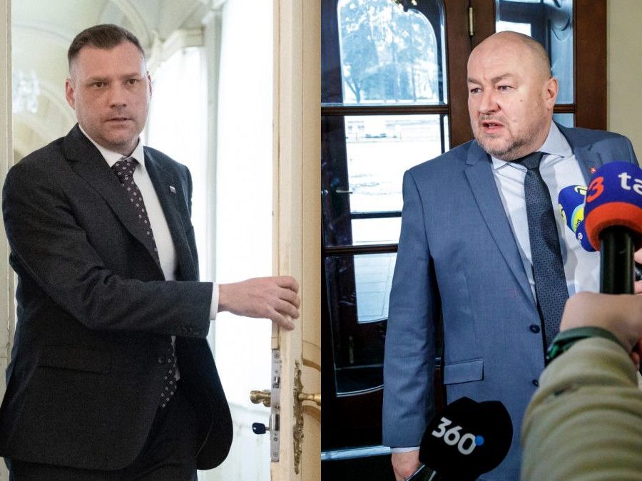 Minister životného prostredia SR Tomáš Taraba a minister cestovného ruchu a športu SR Rudolf Huliak.