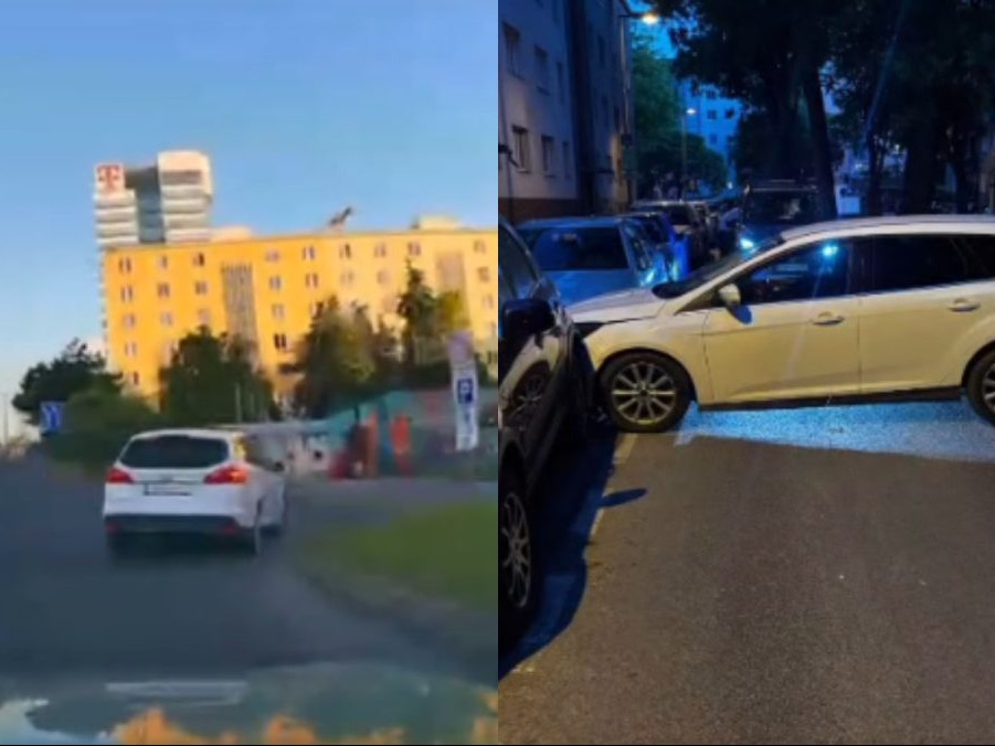 Unikajúce auto nezvládlo riadenie.