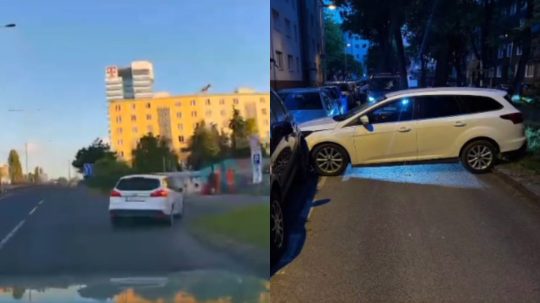 Unikajúce auto nezvládlo riadenie.