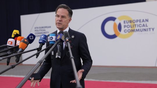 Na snímke Mark Rutte.